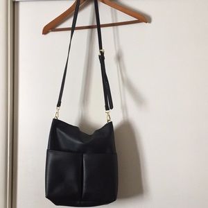 Faux Pebble Leather Crossbody/Shoulder Bag